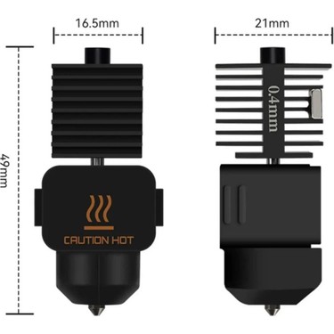 Hobi Mekatronik Bambu Lab A1-A1 Mini Çelik Mekanik Hotend Fiyatı