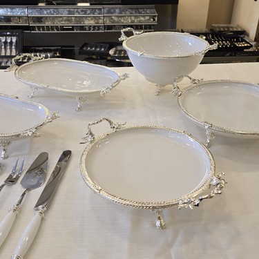 Güral Porselen Metal Çerçeveli Ayaklı Kaseli 10 Parça Fiyatı