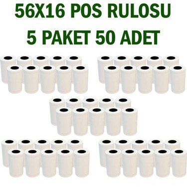 Bk Etiket X5 Tech Termal Yazar Kasa Pos Rulosu 56X16 mt Fiyatı