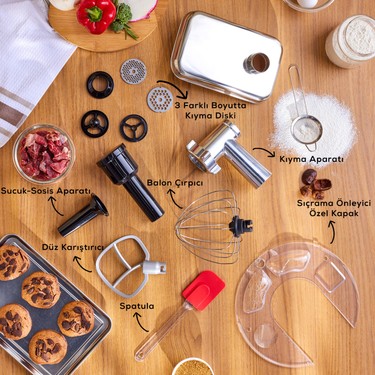 Karaca Multichef Ultra 2000W 7 Litre Stand Mikser Porcelain Fiyatı