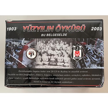 1903-2003 Beşiktaş Tarihi Yüzyılın Öyküsü Belgeseli 20 VCD Fiyatı