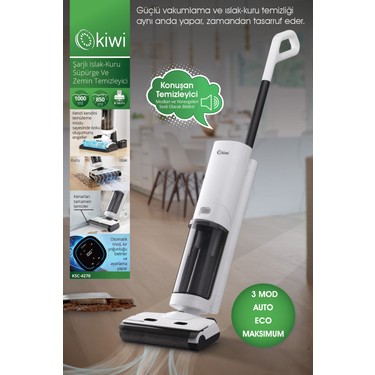 KSC-4270 Şarjlı Sesli Komutlu Islak-Kuru Süpürge ve Zemin Fiyatı