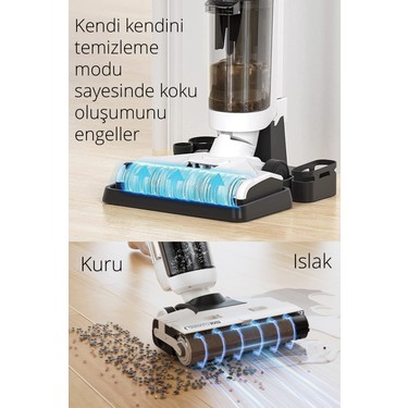 KSC-4270 Şarjlı Sesli Komutlu Islak-Kuru Süpürge ve Zemin Fiyatı