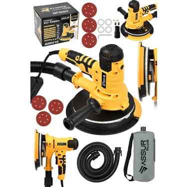 Assur 360'LEDLI 850W Pro Alçıpan Zımpara Makinası Toz Emmeli Fiyatı