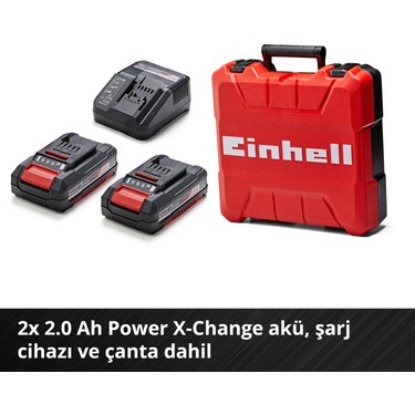 Einhell TE-CD 18 Li-i BL Kit Berbequim de Impacto Sem Fios 2 Baterias
