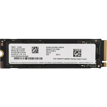 Samsung SSD MZ-VL85120 512 GB 4950 Mb/s / 2500 Mb/s Nvm SSD Fiyatı