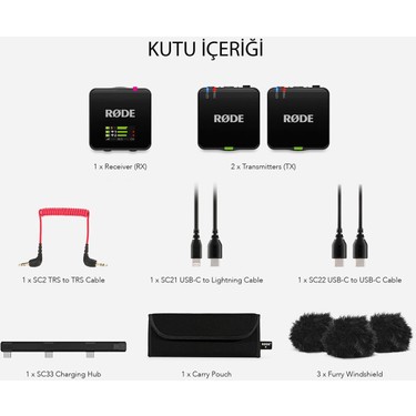 Rode Wireless Go (Gen 3) 2 Kişilik Kablosuz Yaka Mikrofonu Fiyatı