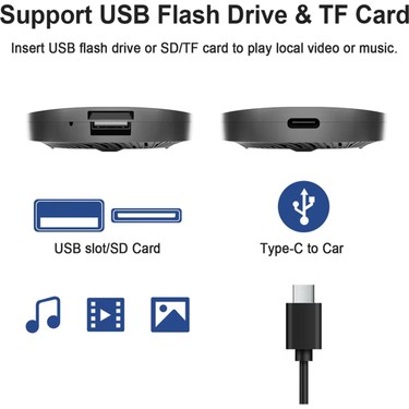 Carplay Akıllı Multimedya Kutusu Android 13 32GB Kablosuz Fiyatı