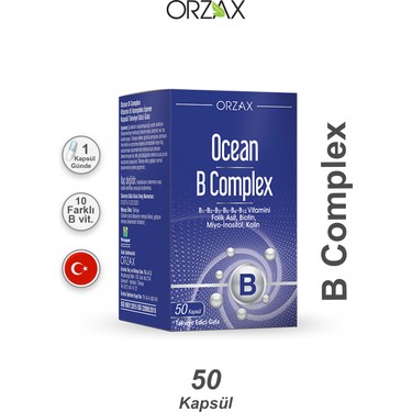 Orzax Ocean B Complex 50 Kapsül Fiyatı - Taksit Seçenekleri