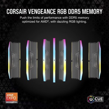 Corsair Corsaır Vengeance Rgb Ddr5 32GB (2X16GB) 6400MHZ Fiyatı