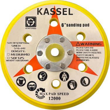 Kassel 6 Delikli Orbital Zımpara Tabanı Fiyatı - Taksit Seçenekleri