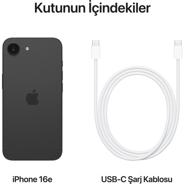 Apple iPhone 16e 128GB Siyah Fiyatı - Taksit Seçenekleri