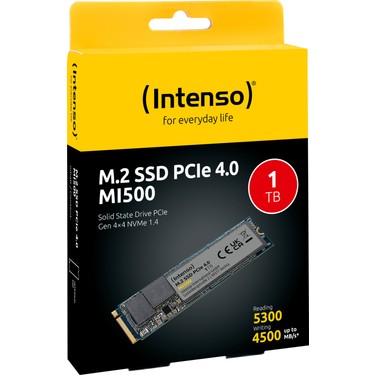 Intenso 1TB M.2 NVMe SSD 5300/4500MB/s Hızlarıyla Yüksek Fiyatı