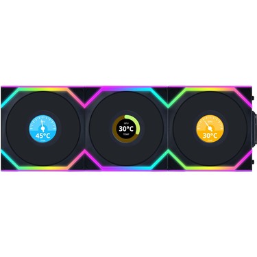 Lian Li Unı Fan Sl Wıreless LCD 3X120MM Siyah Kasa Fanı Fiyatı