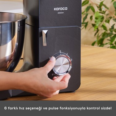 Karaca Multichef Ultra 2000W 8 Litre Stand Mikser Anthracite Fiyatı