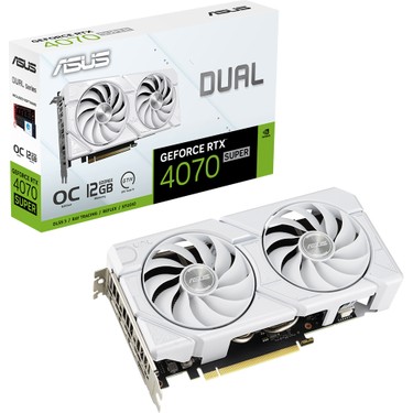 Asus Asus-GEFORCE DUAL-RTX4070S-O12G-EVO-WHITE-NVIDIA--RTX Fiyatı