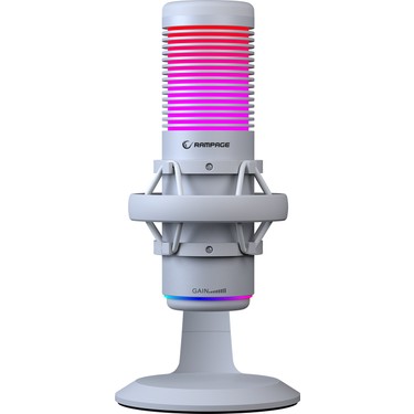 Rampage Bemol Beyaz Rgb Shock Mount Masaüstü Mikrofon Oyuncu Fiyatı