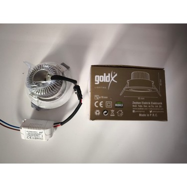 Goldx 5W ZE738 6000K Beyaz Saten Kasa Sıva Altı Cop Led Spot Fiyatı
