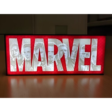 Axelon Marvel Tasarımlı Ledli Işık Kutusu Lightbox Fiyatı