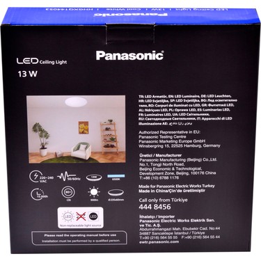 Panasonic LED Tavan Armatürü 13W 900LM 865-236 Planfonyer Fiyatı