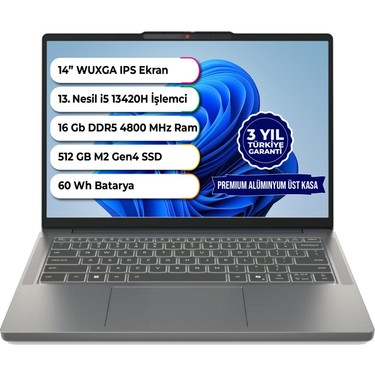 Lenovo Ideapad Slim 3 14IRH10 Intel I5 13420H Ddr5 16 GB 512 Fiyatı