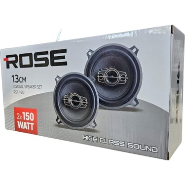 Rose RST-130 13CM Tweeterlı Coaxıal 2X150WATT Yuvarlak Takım Fiyatı