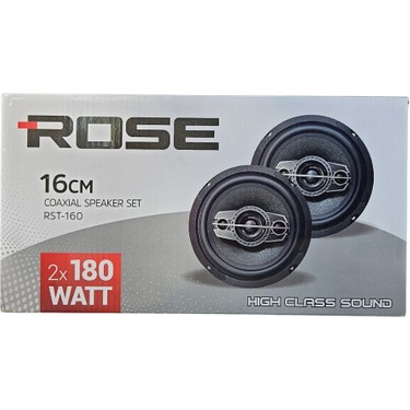 Rose RST-160 16CM Tweeterlı Coaxıal 2X180WATT Yuvarlak Takım Fiyatı