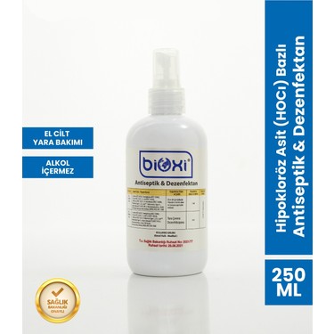 Bioxi Antiseptik & Dezenfektan HOCl Bazlı (Hipokloröz Asit) Fiyatı