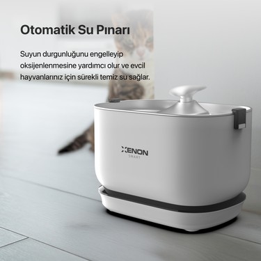 Xenon Smart Otomatik Şarj Edilebilir Bataryalı Kedi Su Fiyatı