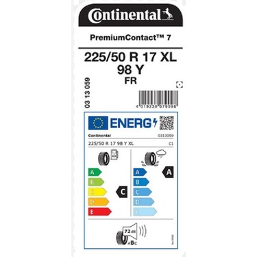 Continental 225/50 R17 98Y Xl Premıumcontact 7 Oto Yaz Fiyatı