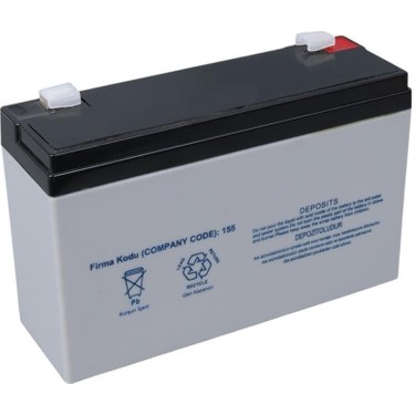 Yokohama YH-612 6VOLT - 12AMPER Akü 6V 12A (150X50X94MM) Fiyatı