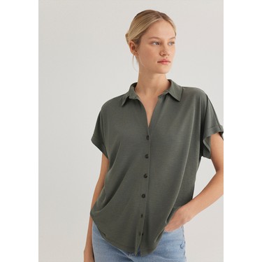 Mavi Lux Touch TENCEL TM Yeşil Modal Gömlek 168081-71553 Fiyatı