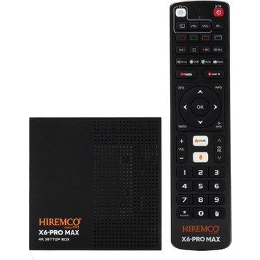 Hiremco X6 Pro Max 128GB Android Box Fiyatı - Taksit Seçenekleri