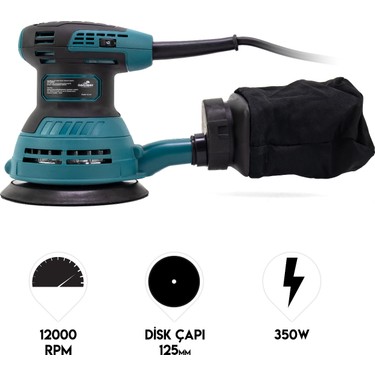 Dawreek Eksantrik Zımpara MKE350M 125 mm Disk Çapı 450 W Fiyatı