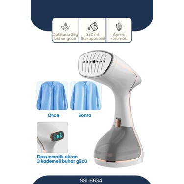 Sinbo SSI-6634 Dikey Buharlı Kırışıklık Giderici 1640W Beyaz Fiyatı