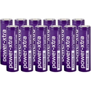 Power-Xtra PX18650-32E - 3.7V 3200 Mah Li-Ion Şarjlı Pil - Fiyatı
