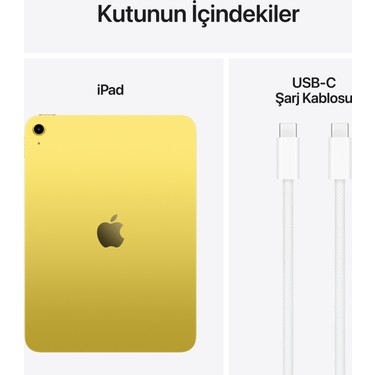 Apple iPad A16 11 512GB Wi-Fi Tablet Sarı MD5A4TU/A Fiyatı
