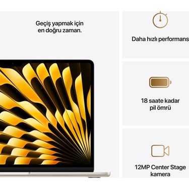 Apple MacBook Air M4 24GB 512GB SSD macOS 13 Taşınabilir Fiyatı