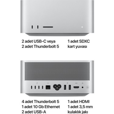 Apple Mac Studio M3 Ultra 96GB 1TB SSD macOS Mini PC Fiyatı