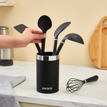 Karaca Noir Magic 6 Parça Standlı Servis Seti Fiyatı