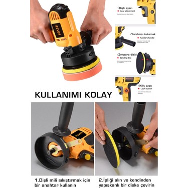 Assur 450W Elektrikli 125MM Dikey Polisaj Zımpara Makinesi Fiyatı