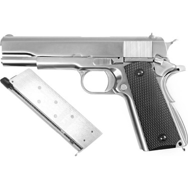 We Colt 1911 Sılver Klasik Siyah Kabza Airsoft Tabanca Fiyatı