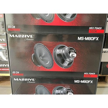 Massive MS-M80FX 20 cm Midrange 400 Watt Maximum Power 150 Fiyatı