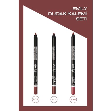 Golden Rose Emily 3'lü Dudak Kalemi Seti - 203, 217, 226 Fiyatı