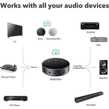 その他 WiiM Mini AirPlay 2 Wiim Mini Airplay2 Kablosuz Ses Aktarıcı Fiyatı