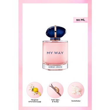 Giorgio Armani My Way Edp 90 ml Kadın Parfüm 3614272907690 Fiyatı