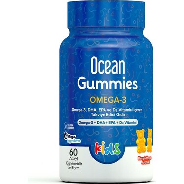 Orzax Ocean Kids Gummies Omega 3 60 adet Çiğnenebilir Jel Fiyatı