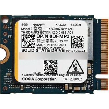 Kıoxıa KBG60ZNS512G 512GB 4800/4000MB/S M.2 2230 Pcı-E Nvme Fiyatı