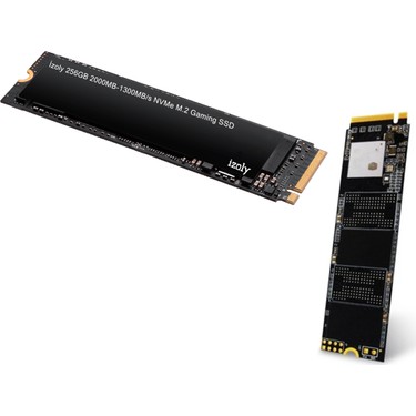 İzoly 256GB NVMe M.2 SSD 2000 MB/s Okuma 1300 MB/s Yazma Fiyatı