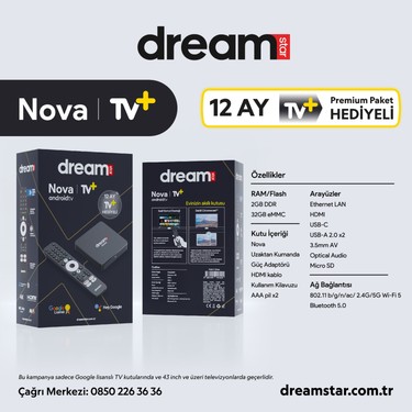 Dreamstar Nova 4K Google Lisanslı Android Tv Box Android 11 Fiyatı